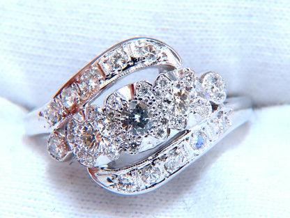 .54ct Natural Diamonds American Regency Revival Deco Ring 14kt *v