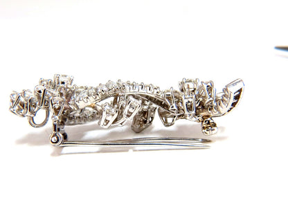 5.00ct Diamonds cluster brooch pendant pin Platinum Estate Cluster Cocktail *v