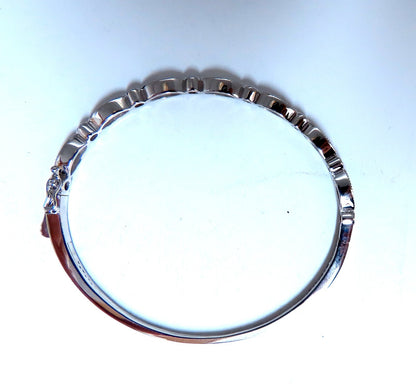 2.20ct Natural Diamonds Edwardian Style Bangle Bracelet 14kt Gold *v