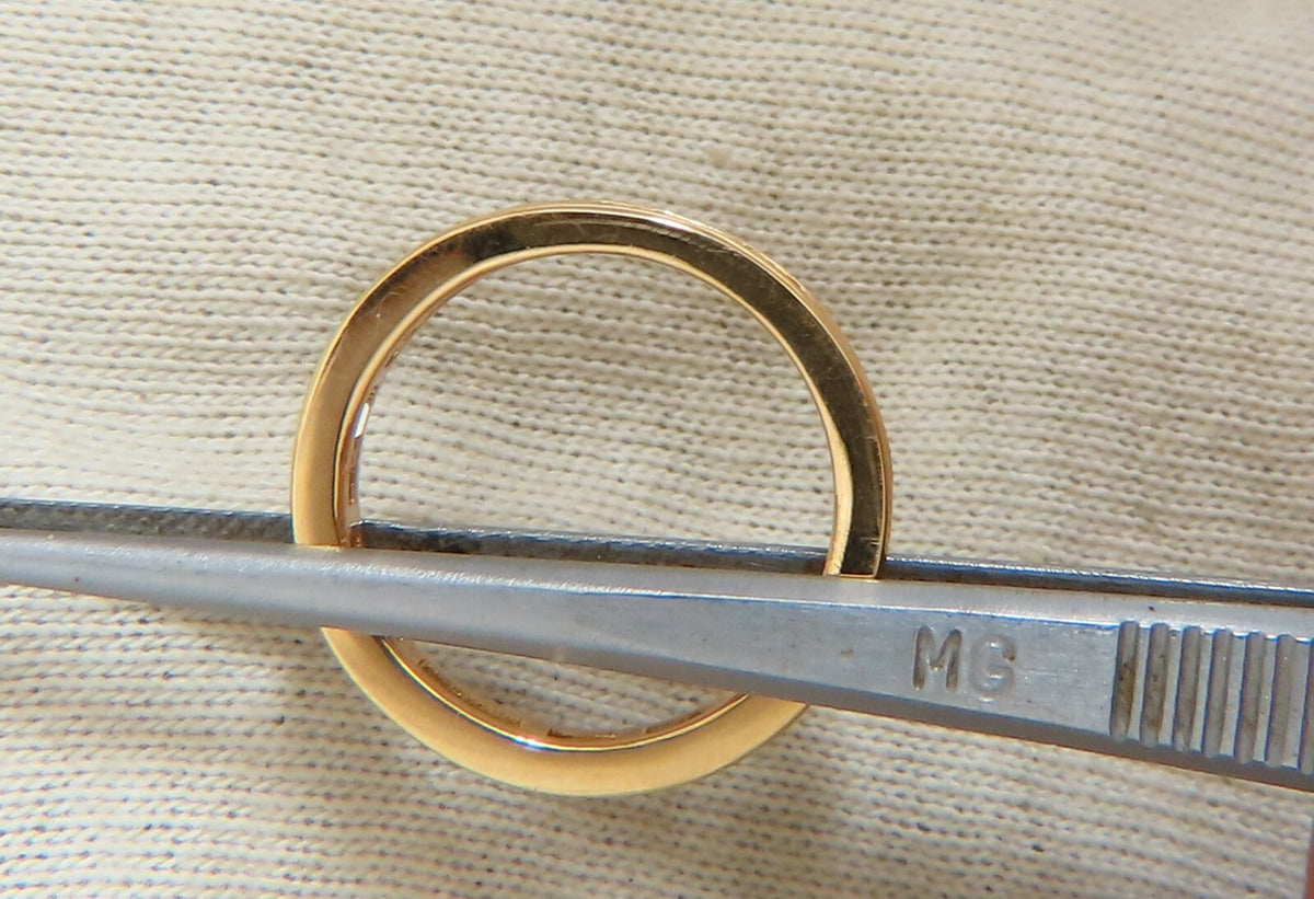 2.20ct. natural baguette diamonds eternity ring 14kt Gold 3.8mm size 8.5 *v