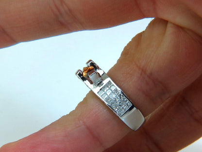 GIA NATURAL FANCY ORANGE BROWN 2.05CT DIAMOND RING 14KT TENSION FLOAT 10064 *v