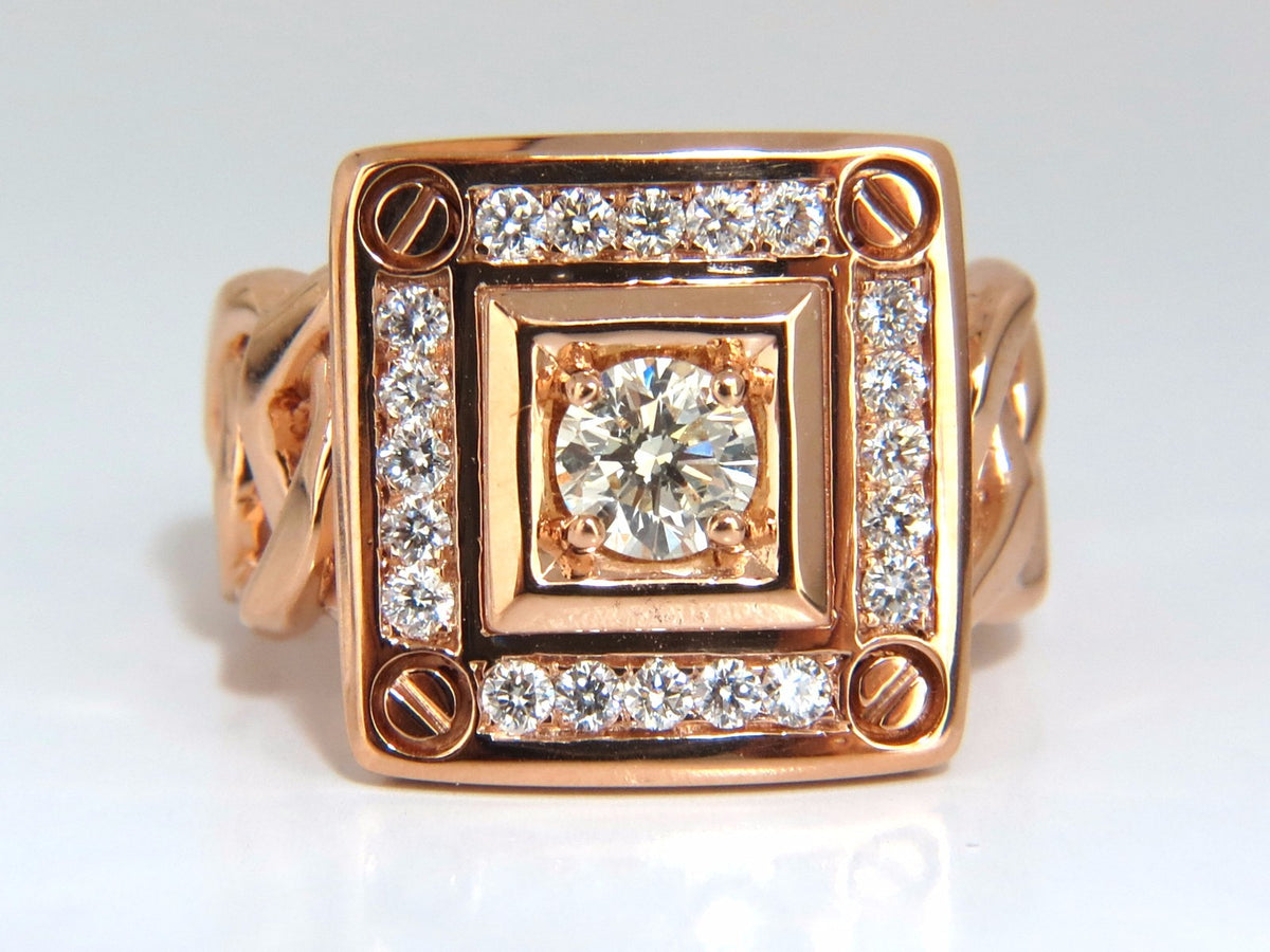 1.35ct natural diamonds Bolt & Screw ring 18kt *v