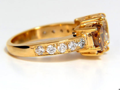 Natural .78ct Pear & 1.52ct Fancy Yellow Brown Diamonds Ring 18kt 10027 *v