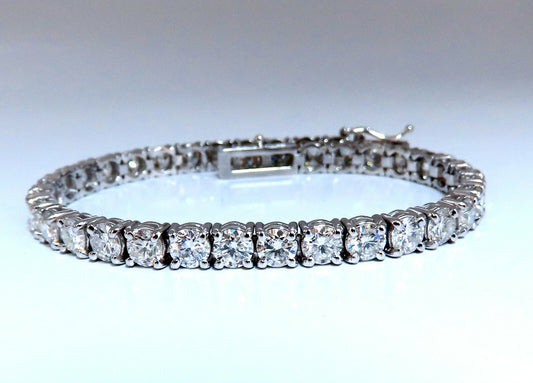 11.45ct Natural Diamonds Tennis Bracelet 14kt Gold Classic Riviera *v
