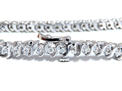 2.02ct Natural Diamonds Tennis Bracelet 14kt 7 Inch *v