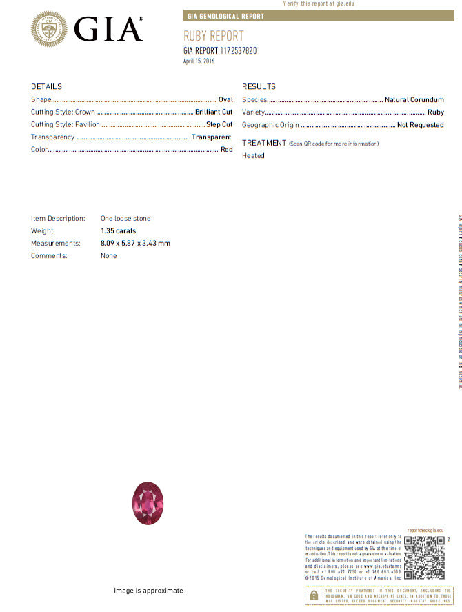 18.96ct GIA Certified natural red ruby diamond dangle earrings 18kt *v