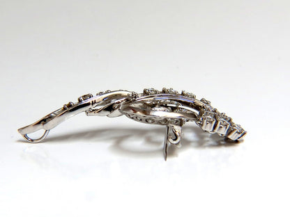 2.00ct Diamonds cluster brooch pendant pin Platinum Estate Cluster Cocktail *v