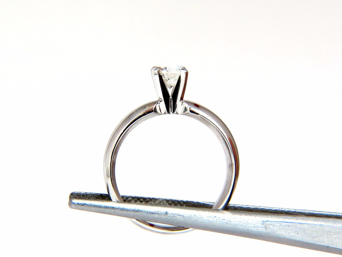 GIA Certified .51ct E Vs2 natural round diamond ring platinum *v