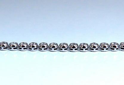 2.40ct Natural Diamonds Tennis Bracelet 14kt Gold Classic Bezel Mount *v