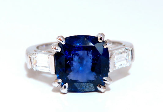 4.44ct GIA Certified Natural Color Change Blue Sapphire Ring 18kt*v