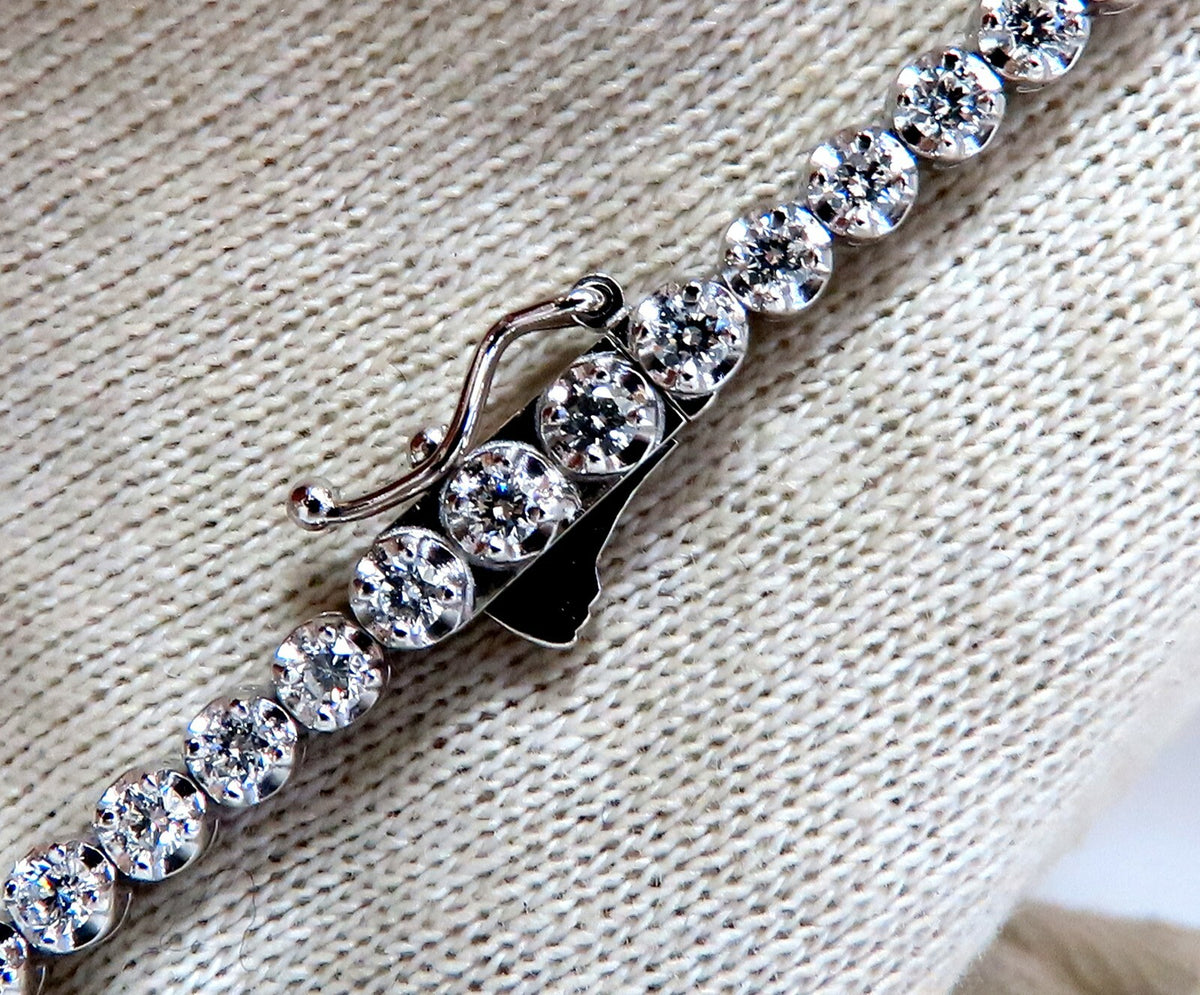 2.34ct Natural Diamonds Tennis Bracelet 14kt Gold Classic Riviera *v
