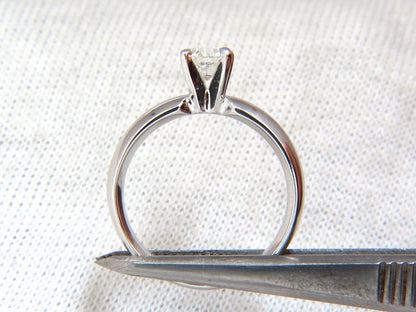 GIA Certified .51ct natural round cut diamond solitaire ring platinum G/Vs *v