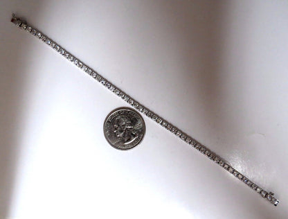 5.18ct Natural diamonds Tennis Bracelet 14kt G/Vs 7 inch 54 count *v