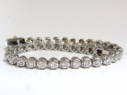 3.50ct natural diamonds tennis bracelet 14kt 7 inch *v