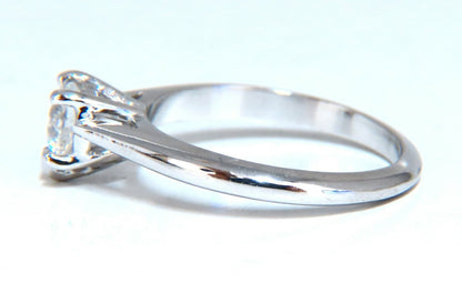 GIA Certified .55ct heart cut diamond solitaire ring platinum classic D/VS *v