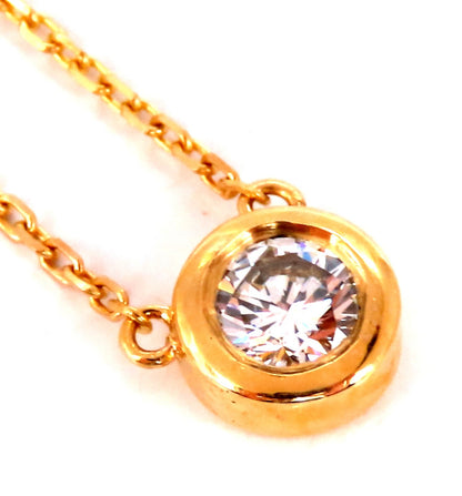 GIA Certified .44ct Diamond Solitaire Necklace G/Vs1 *v