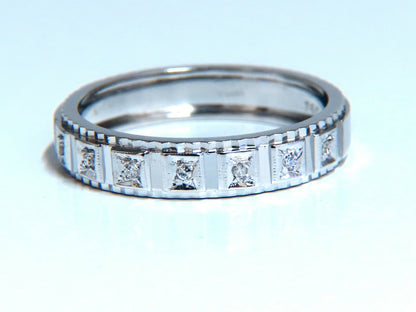 .10ct Natural Diamonds Square Box Mod Deco Mens Ring 14kt Size 11 *v