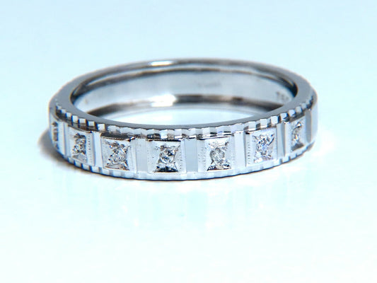 .10ct Natural Diamonds Square Box Mod Deco Mens Ring 14kt Size 11 *v