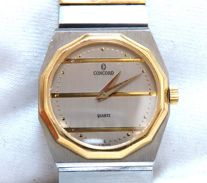 Retro Used concord quartz watch 6.5inch *v