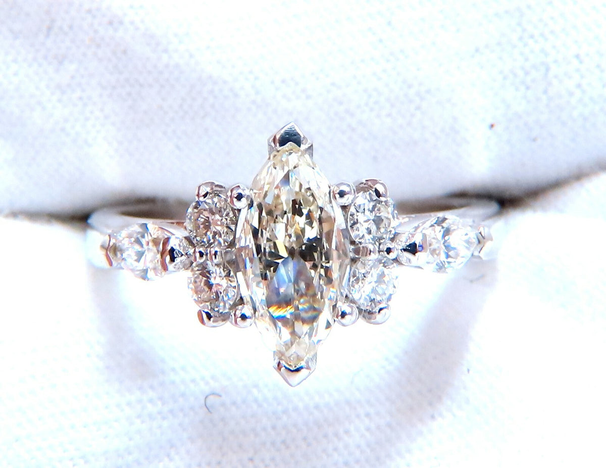 GIA Certified .72ct Natural Marquise Diamond 14kt *v