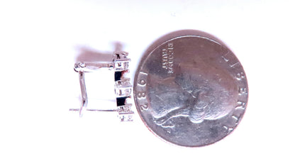 .70ct Three Stack Diamond clip Earrings 14kt 12493 *v