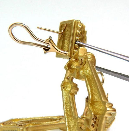 Esti Frederica Designer 18Kt Byzantine Diamonds Door Knocker Earrings 12330 *v