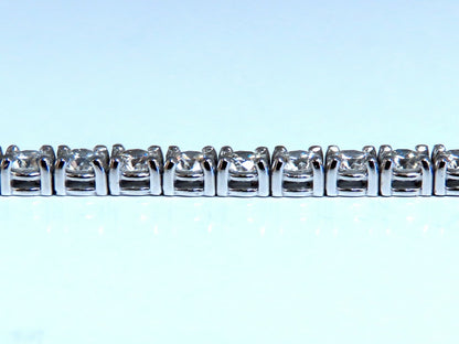 6.65ct Natural Diamonds Tennis Bracelet 14kt Gold Classic Riviera *v