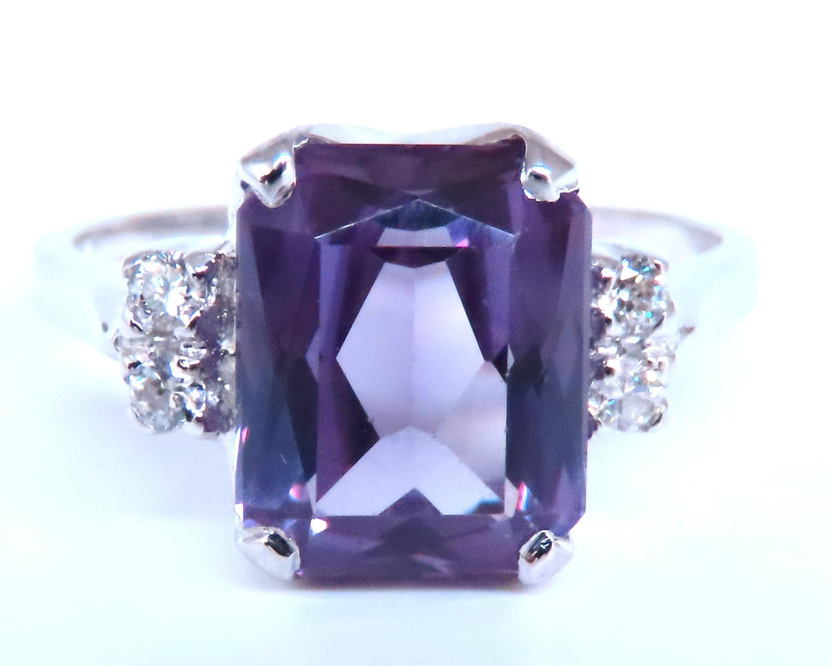 4ct Lab Alexanderite Diamonds Ring 10kt Gold 16511 *v