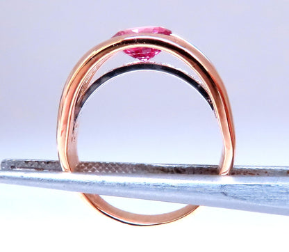 GIA Certified 1.74ct Natural No Heat Pink Sapphire Ring 18kt Gold 12411 *v