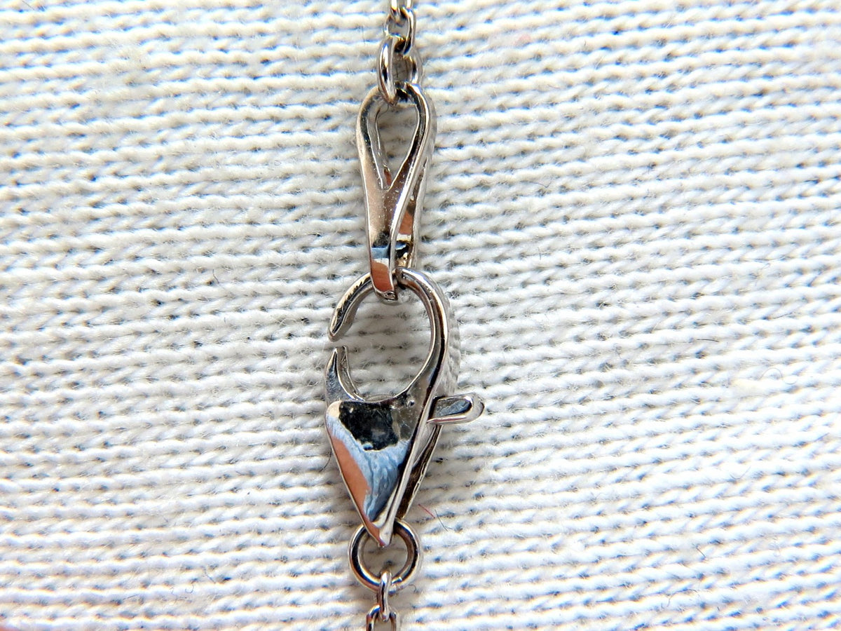 Heart Natural diamonds necklace 14kt g/vs 17 inch common prong *v