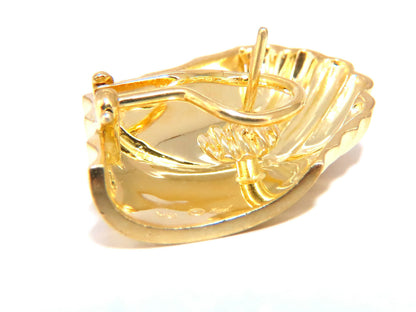 18kt Gold Clip earrings Shell Classic *v