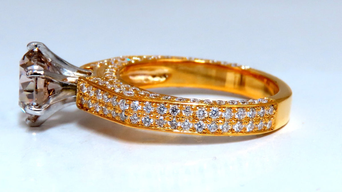 GIA certified 2.27ct Natural Diamond ring 14kt Solitaire 14kt *v