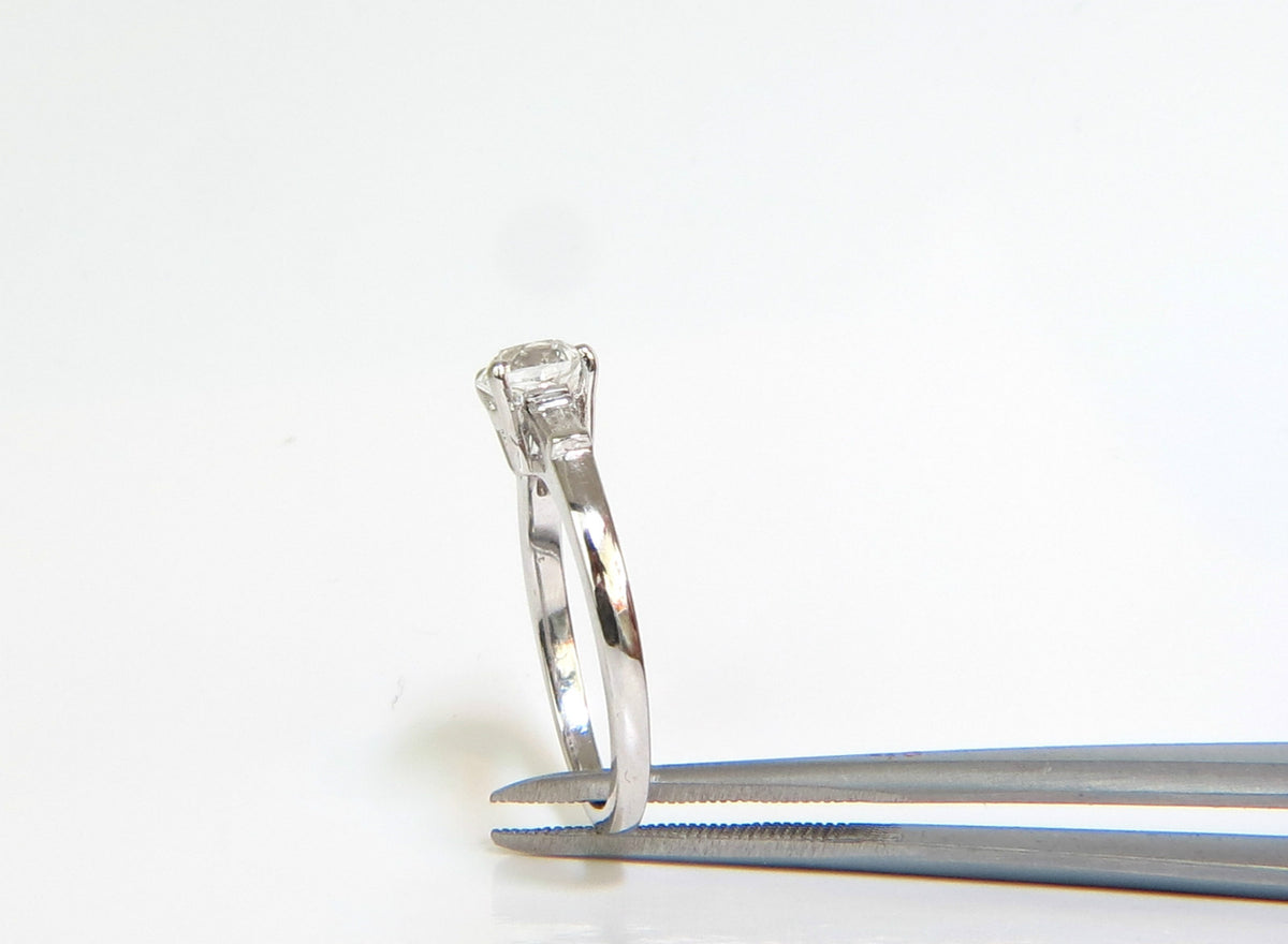 GIA CERTIFIED 1.01CT EUROPEAN CUT NATURAL DIAMOND RING F/VS2 PLATINUM *v