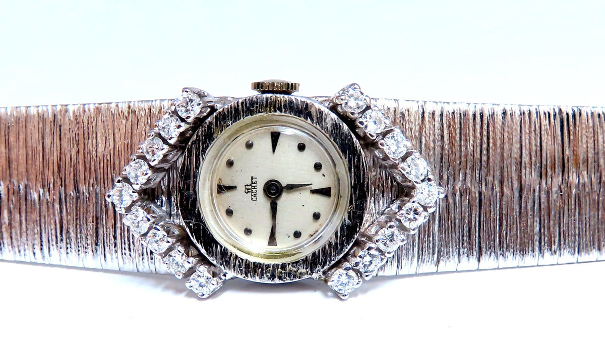 Cachet Vintage Ladies Diamond Watch 14kt gold *v
