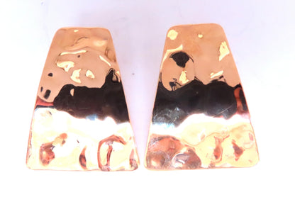 Hammered Plate 14kt Gold Bohemian Earrings 12585 *v