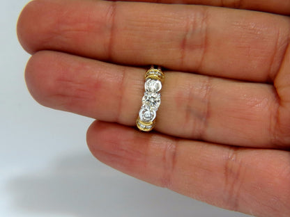 .75CT CLASSIC TRADITIONAL DIAMOND RING 14KT GOLDEN SHOULDERS *v