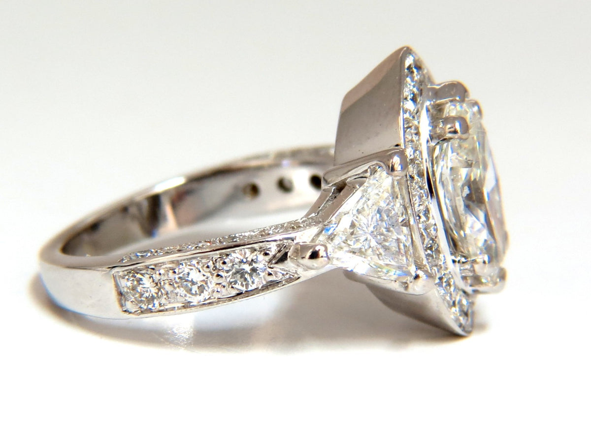 2.51ct Marquise Halo Natural Diamond Ring 14 Karat *v