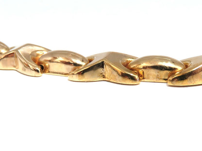 Italian X Link Gold Bracelet 14kt Gold *v