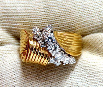 .80ct Natural Round Diamonds Regency Knot Ring 18kt*v