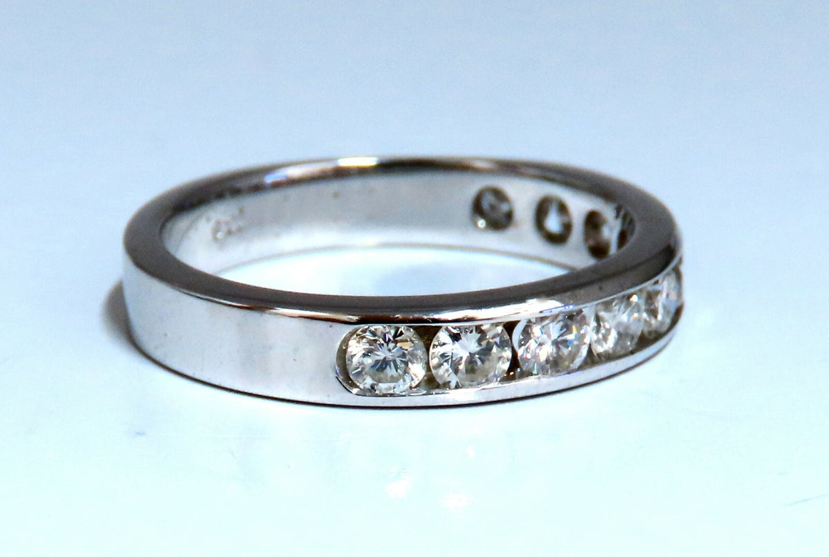 .70ct Natural Round Cut Diamonds Channel Band 14kt Gold  4MM *v