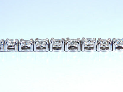 6.43ct Natural Diamonds Tennis Bracelet 14kt Gold Classic Graduated Caliber *v