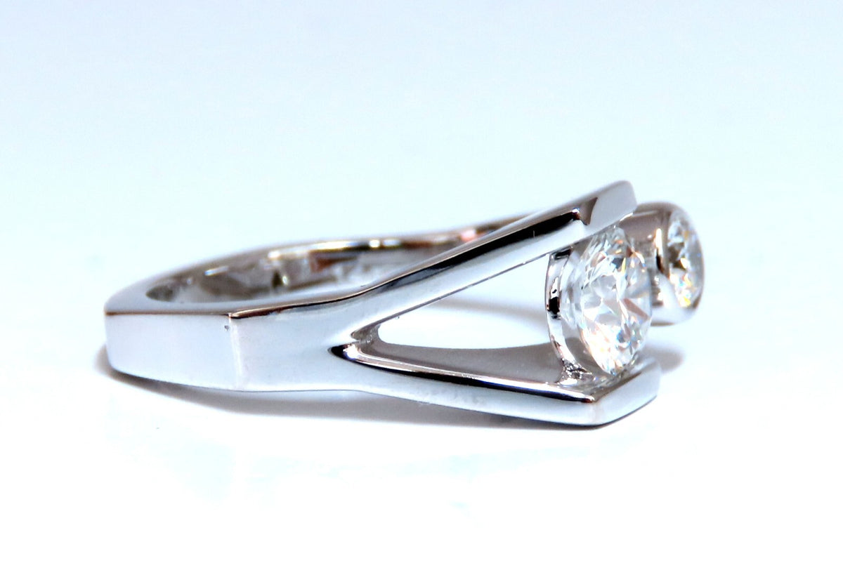 GIA Certified .93ct Natural Diamond Ring Mens Deco Prime 14kt *v