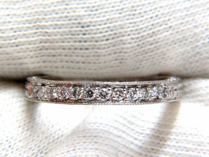 .36ct diamond platinum band Edwardian deco *v