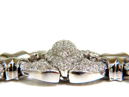 17.20CT NATURAL DIAMONDS LINK BRACELET 14KT F/G VS MODERN DECO 14kt GOLD *v