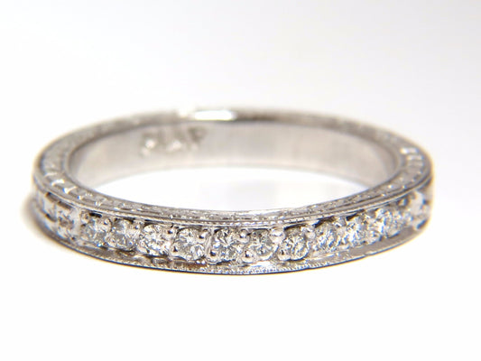 .36ct diamond platinum band Edwardian deco *v