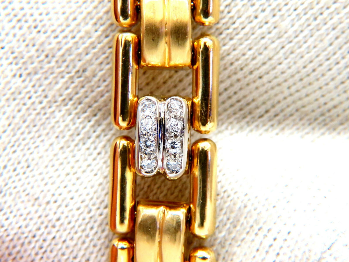 .80ct Natural Masculine Mod Durable Hinged Bracelet 14 Karat *v