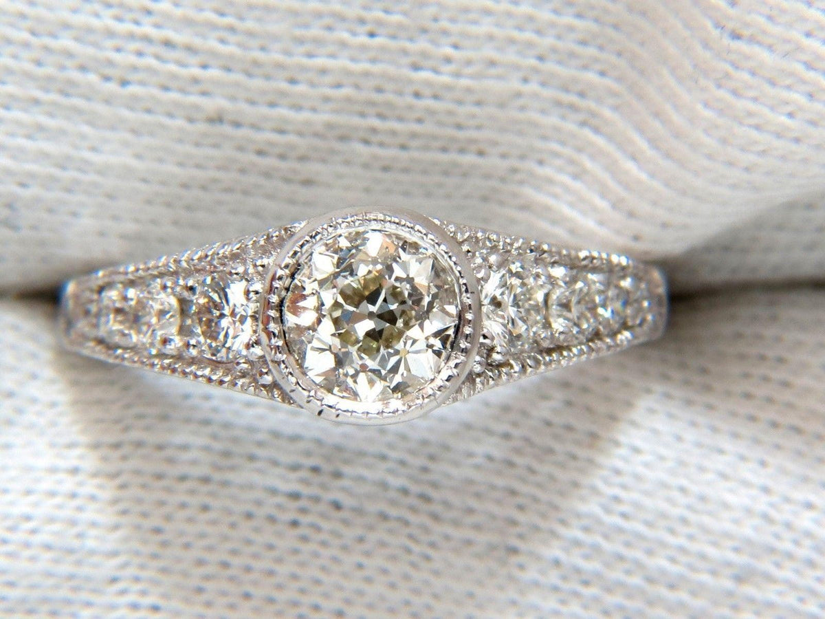 .95ct Gypsy Set Natural Diamonds Ring 14kt. 10025 *v