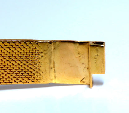 Bulova Dior Vintage Ladies 14kt Gold Watch Diamond Dial *v