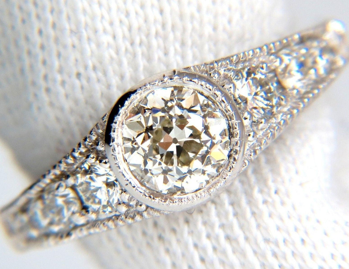 .95ct Gypsy Set Natural Diamonds Ring 14kt. 10025 *v