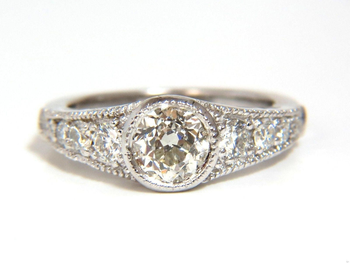 .95ct Gypsy Set Natural Diamonds Ring 14kt. 10025 *v